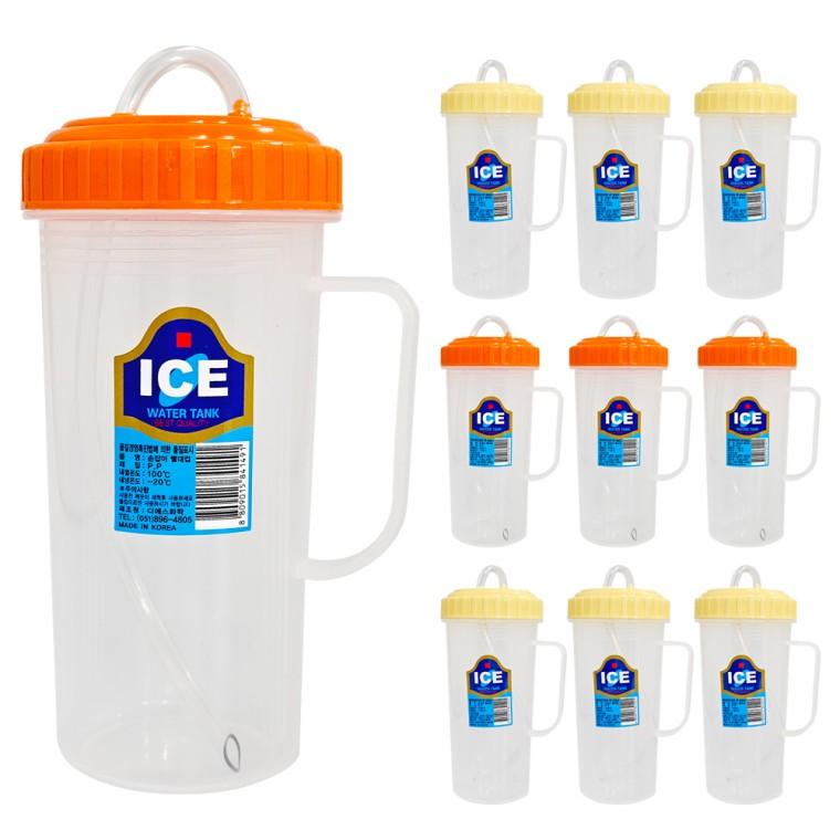덕신 (손잡이빨대컵) x(10개)500ml 병원물컵 환자물병