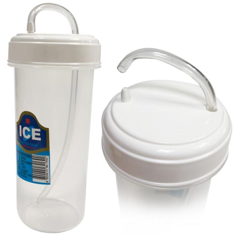덕신 빨대컵(300ml)환자용물컵 병원 물컵 물병 주스컵