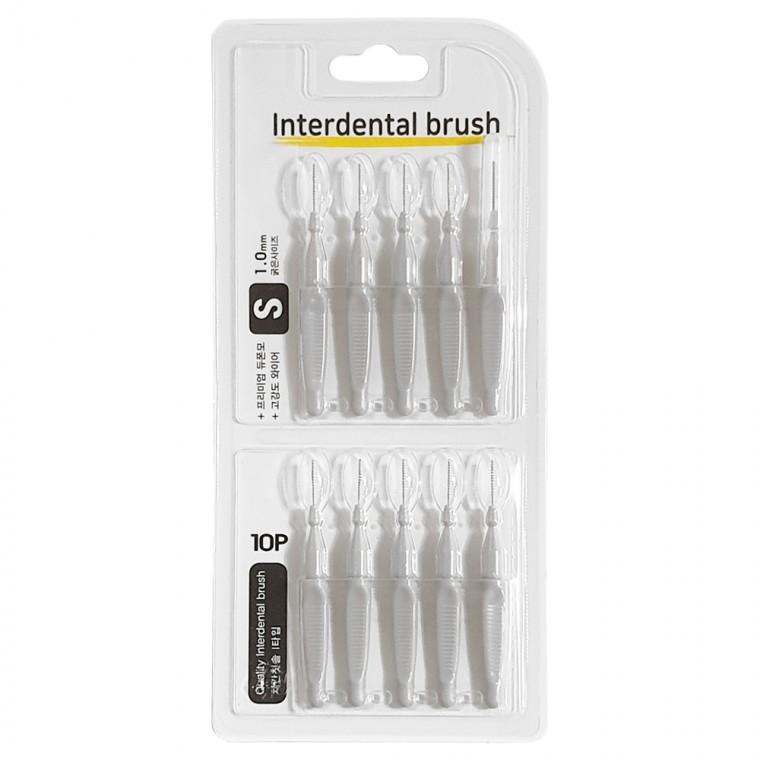 우일 치간칫솔I타입 1.0mm (10P S) 8724 치석브러쉬