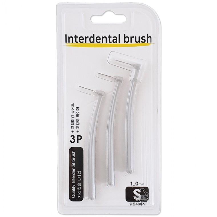 우일 치간칫솔 1.0mm (L타입 3P S) 8663 치석브러쉬