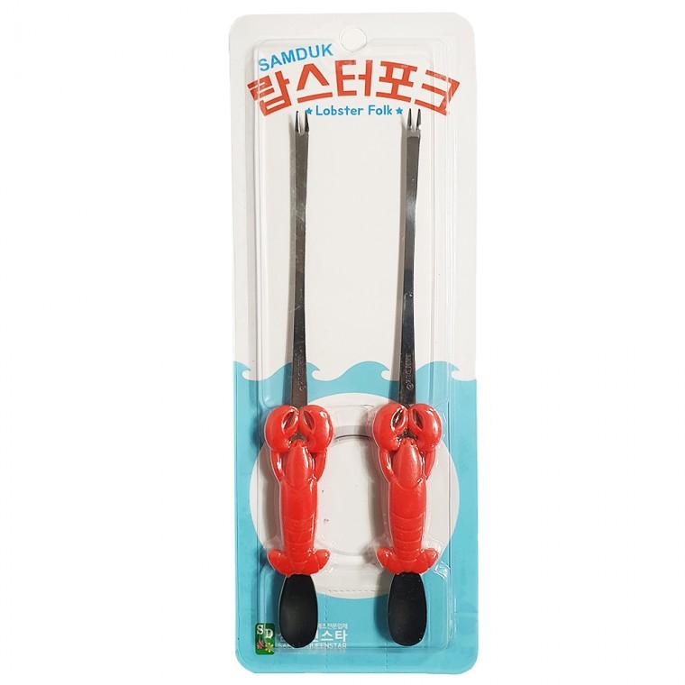 삼덕 (랍스터 포크2p) 스텐 대게 바다가재 꽃게 게살