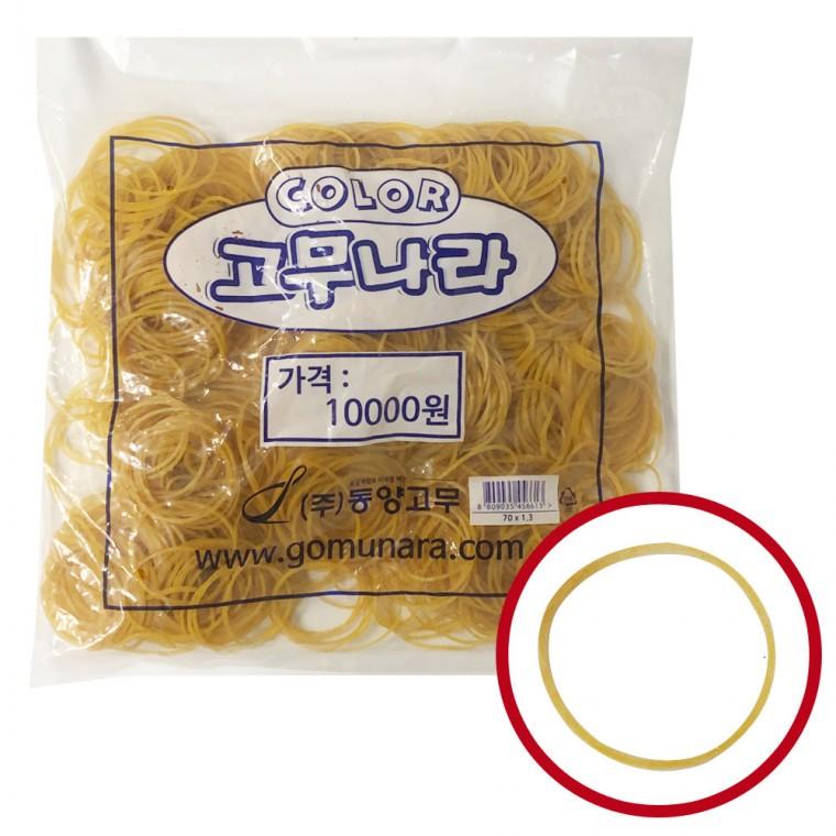 고무나라 노란고무줄(중5cm) 고무밴드 대용량 노랑줄