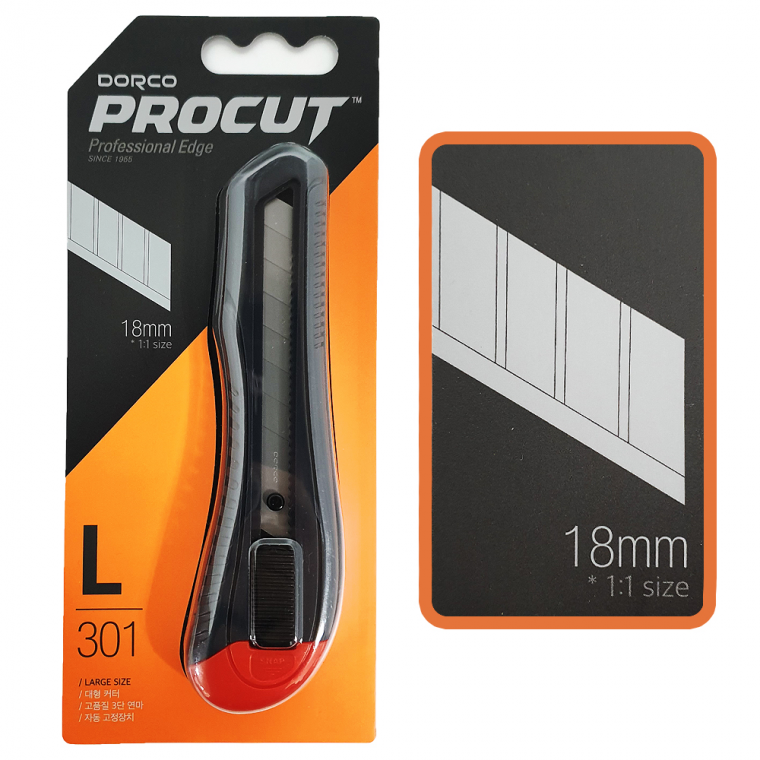 도루코 L301 커터기 18mm 대형 커터칼 컷터 사무용칼