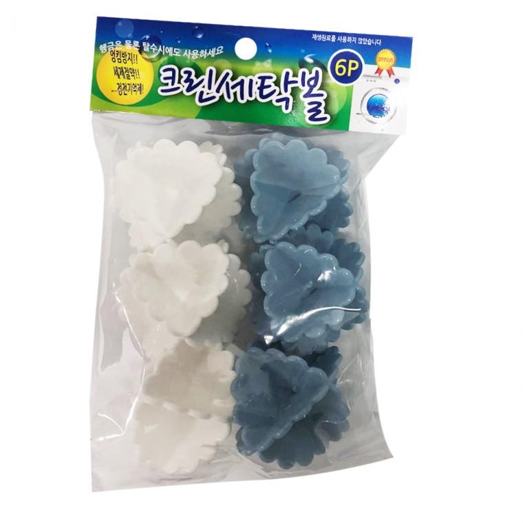 민광 크린세탁볼6P K-452 세탁물 엉킴방지 세제절약