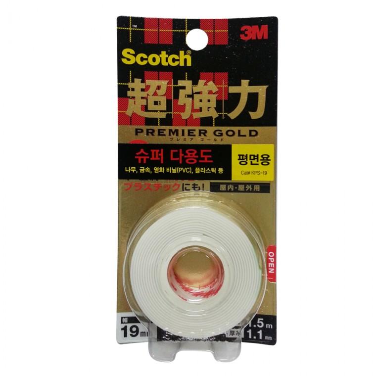 3M 스카치 초강력 폼 양면테이프(평면용19x1.5m) KPS-19
