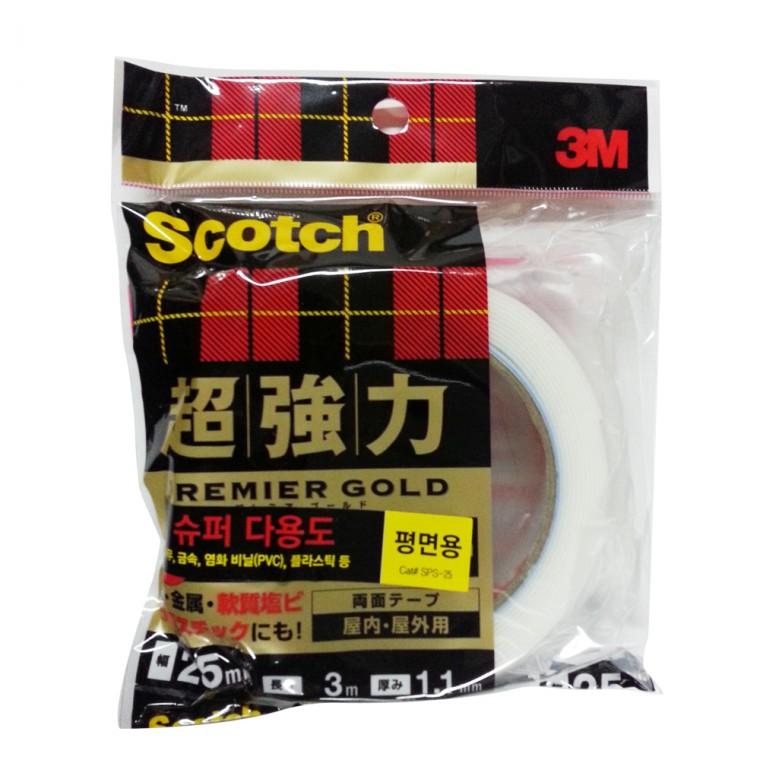 3M 스카치 초강력 양면테이프(다용도평면용25x3m)SPS-25