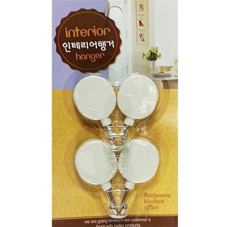 우일 타원행거4p 접착식걸이 후크