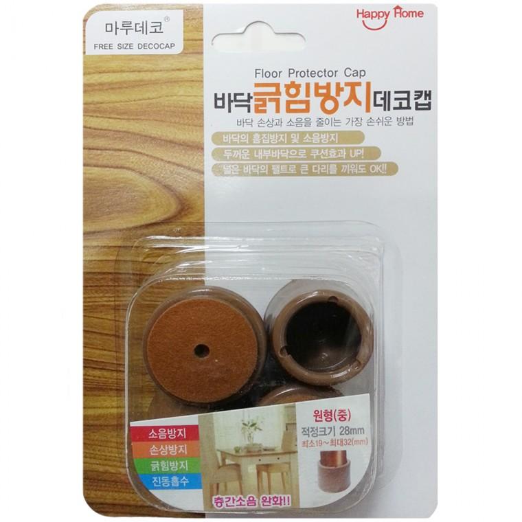 바닥 긁힘방지 원형(중)28mm소음방지 의자캡 체어캡
