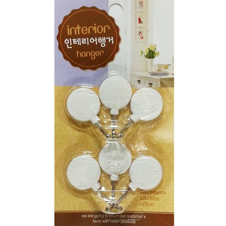 우일 미니행거6p 접착식걸이 후크