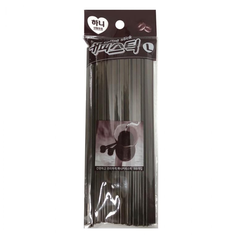 하니 커피스틱(L) 18cm 100개입 커피막대 커피빨대