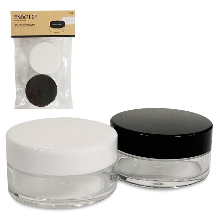 민광 크림용기30g 2P(K158) 립밤용기 뷰티 화장품통