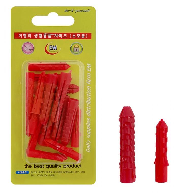 이엠 PVC앙카(0096) 6mm 8mm 목공용 석재용 칼블럭