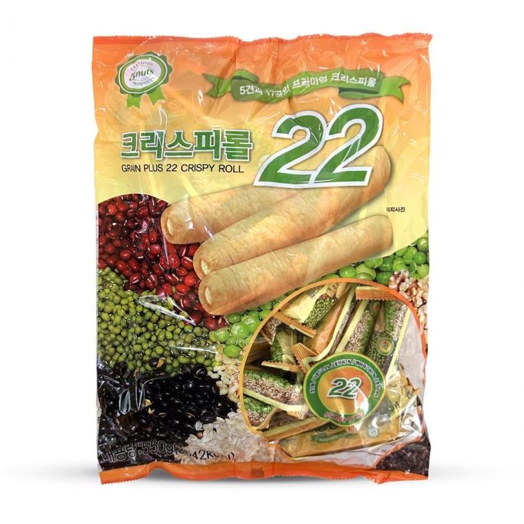 크리스피롤 22곡 대용량 곡물 과자 550g