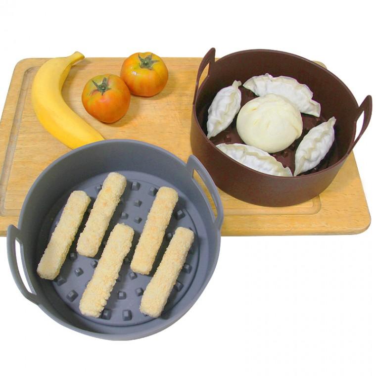 대코 실리콘 에어프라이어용기-팟소 19cm 3.5L 실리콘찜기 오븐 전자렌지 실리콘용기