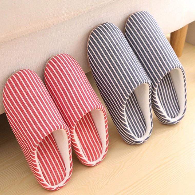 준캡 발이편한 실내화 층간소음없음 화이트단가라 거실화 답례품 사은품 펜션 학원 학교