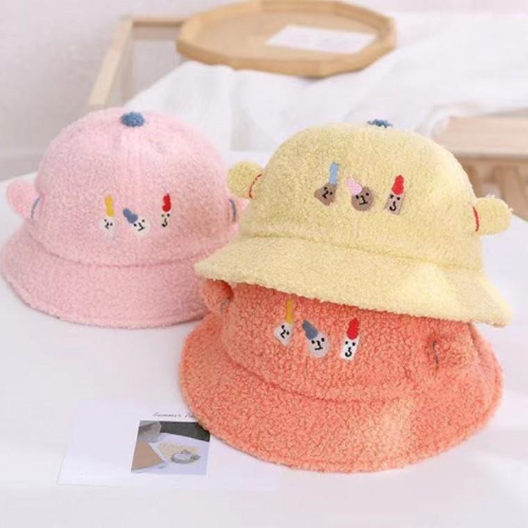 준캡 유아 아동 어린이 이모티콘 뽀글벙거지 뽀글이 모자 겨울모자 선물 어린이집 유치원