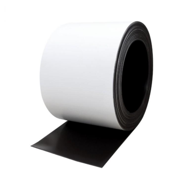 칼라 고무자석 롤형 100mm x 10m 흰색