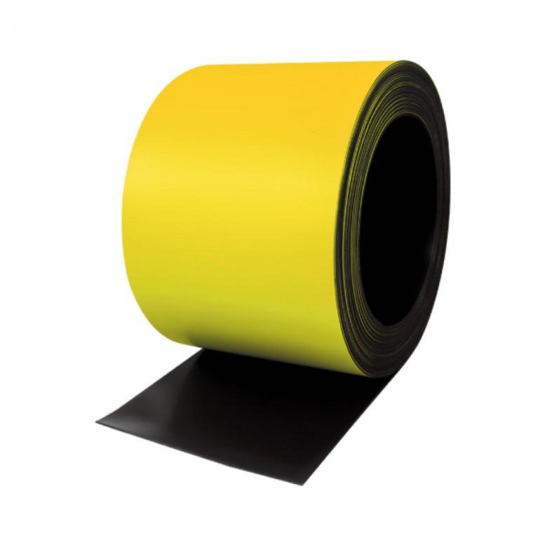 칼라 고무자석 롤형 100mm x 10m 노랑