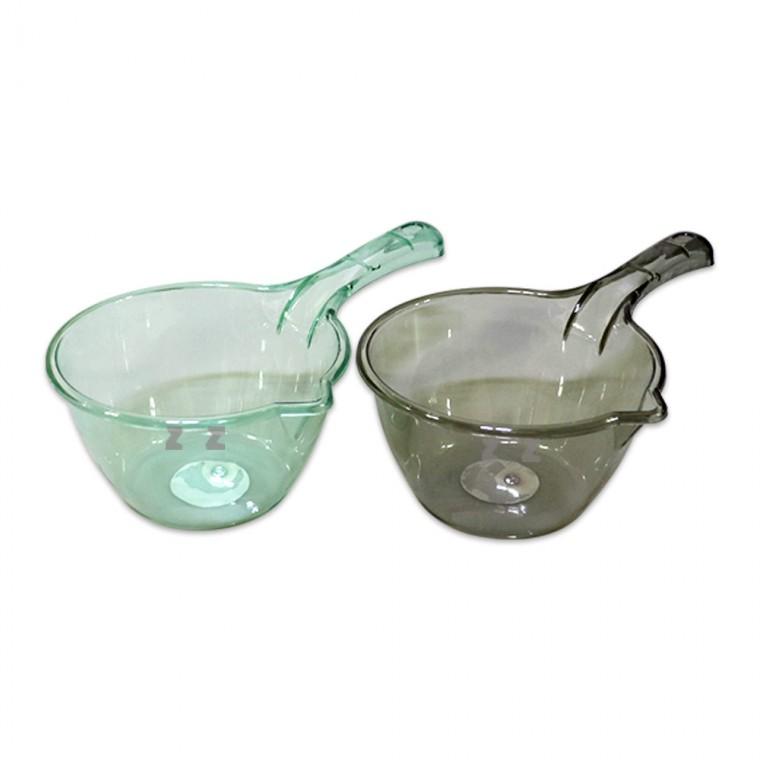 맑은하루 손잡이 바가지-H/욕실용/물받이/자루바가지/사우나/등목/샤워/투명바가지