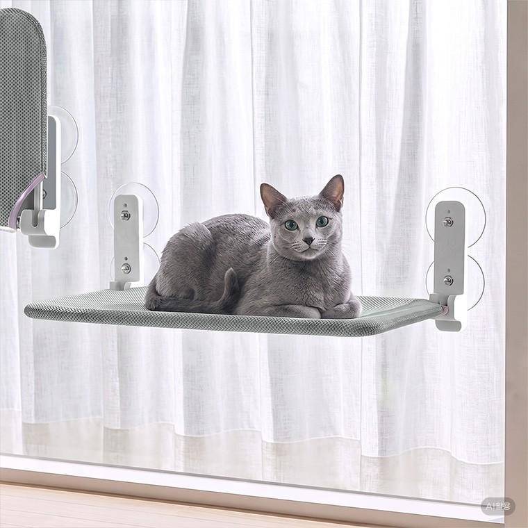 고양이 창문 해먹 거치식침대 펫베드 창문형쇼파 접이식창틀 캣해먹