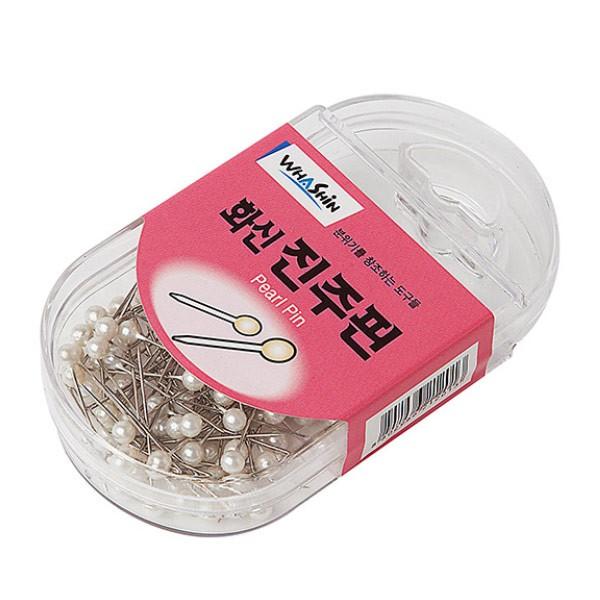 화신 진주핀 -PP/사무용품/봉재핀/침핀/바느질핀/옷수선/수선옷핀