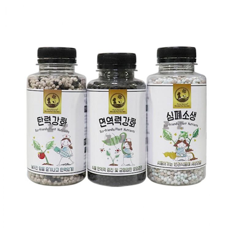 거목 식물 종합 관리제 3종택1-J/식물영양제/심폐소생/면역력강화/탄력강화/정원용품/원예/화분/꽃/식물/식