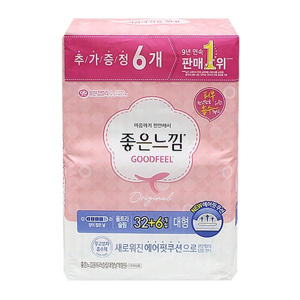 좋은느낌 울트라슬림 대형 32+6개입 -TJ/대형생리대