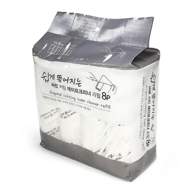 사선 커팅 테이프 크리너 리필 8P