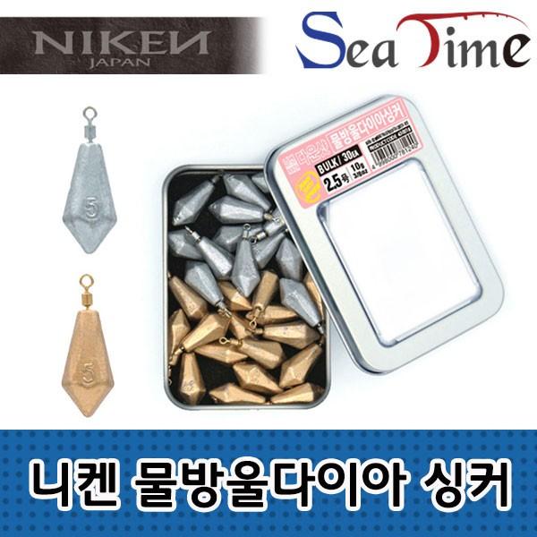 S 니켄 물방울 다이아 싱커 다운샷 민물 루어 낚시 봉돌
