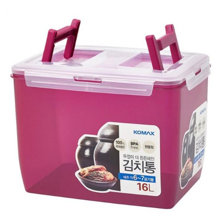 코멕스 국산 김치보관통 16L 밀폐용기 김치통 김장김치 보관