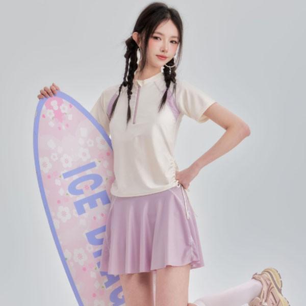 은창]헤이즈 셔링 러블리 래쉬가드 투피스 수영복 비키니 모노키니 여름 비치 휴가 바지 팬츠 여성