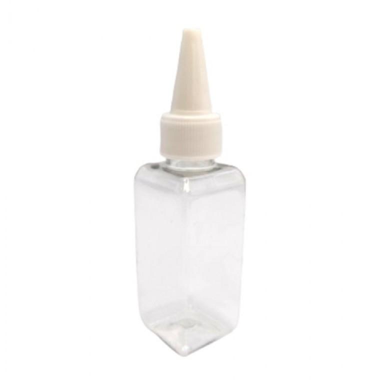 뾰족캡 소분공병 사각 50ml 화이트