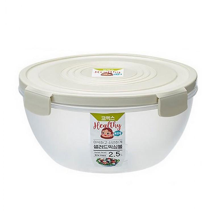 BPA프리 코멕스 샐러드 믹싱볼 2.5L 대용량 밀폐용기 야채보관