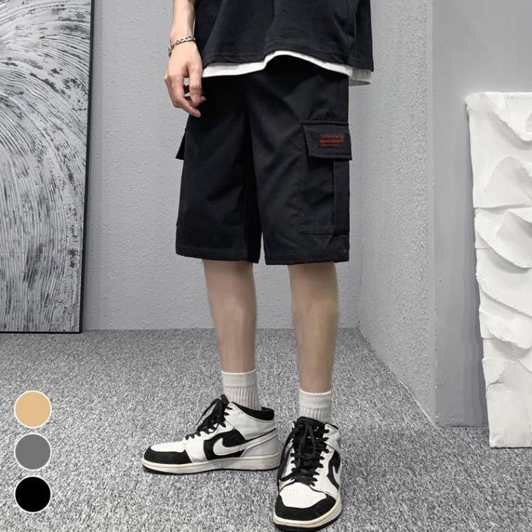 편한 카고반바지 허리밴딩 베이직 여름 캐주얼 쿨링감