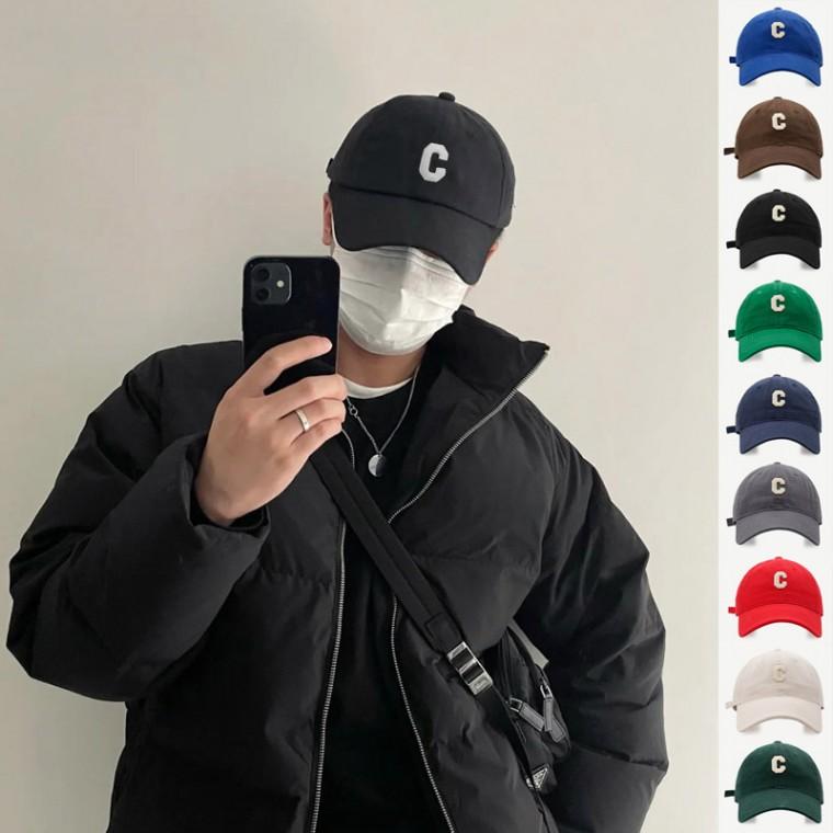 야구모자 볼캡 C로고 캐주얼 여자 컬러풀 베이직 남자