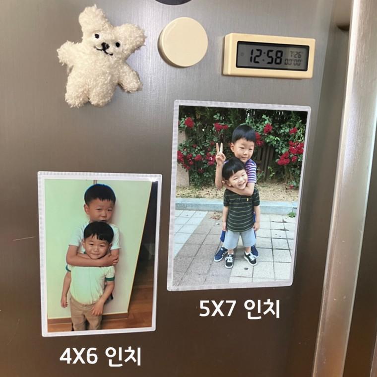 자석액자 냉장고 포토 프레임 포켓 4x6 5x7