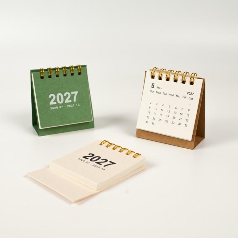 미니달력 연간 2027 탁상캘린더