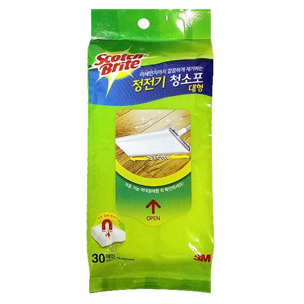 3M 정전기 청소포 대형 -H/뽑아쓰는걸레/밀대걸레/막대걸레/걸레/걸래/청소걸레/마른걸레
