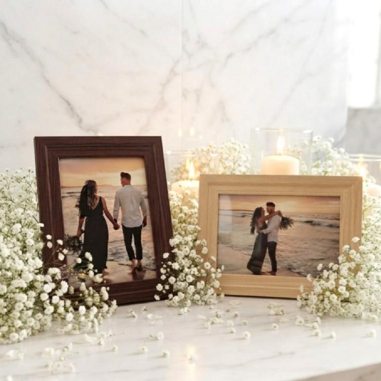 일본직수입 우드 패턴 MDF 액자 8.9cmx12.7cm