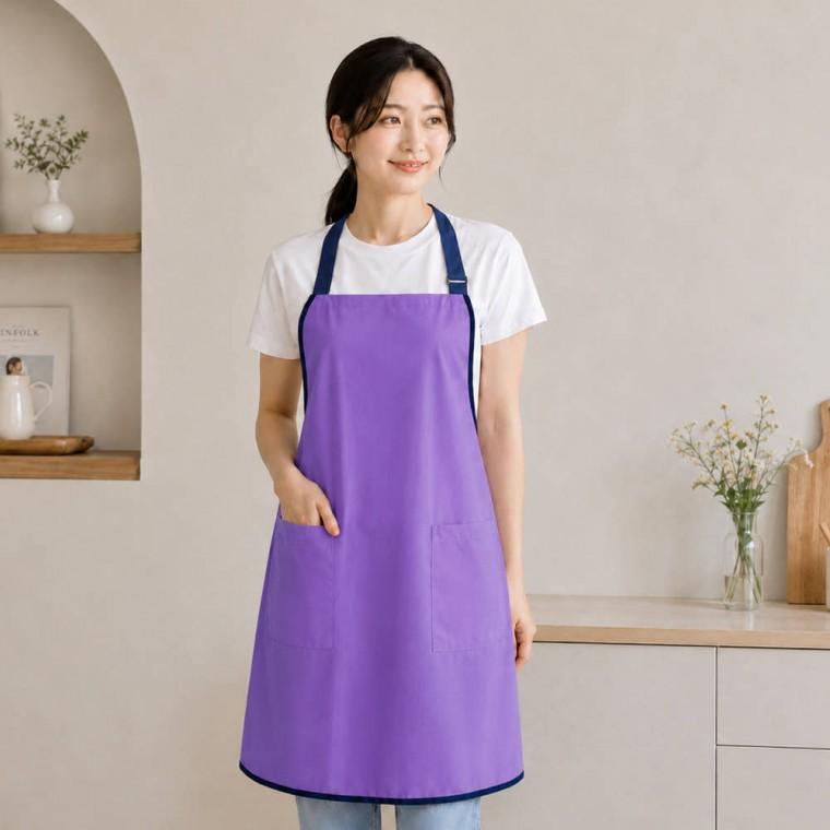 더해피 항균 메쉬 방수 버클 목끈형 앞치마 에어프런 가정 수예 카페 주방 홈 요양원 앞치마