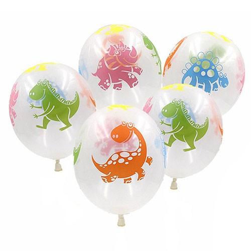 12인치 전체컬러인쇄 투명 공룡풍선 10p 파티용품 파티소품 생일파티 꾸미기 어린이날 유치원 어린이집 풍