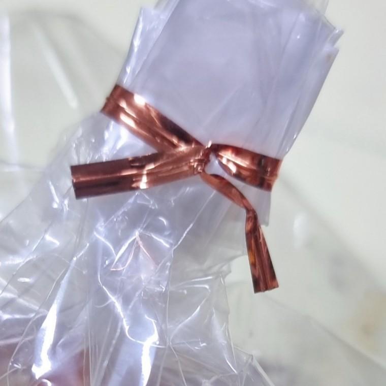 골드 빵끈 7cm 100개 칼라타이 국내산 리본끈 금색