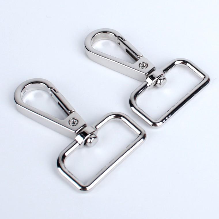 가방끈 부자재 D링 고리 실버 32mm 2P