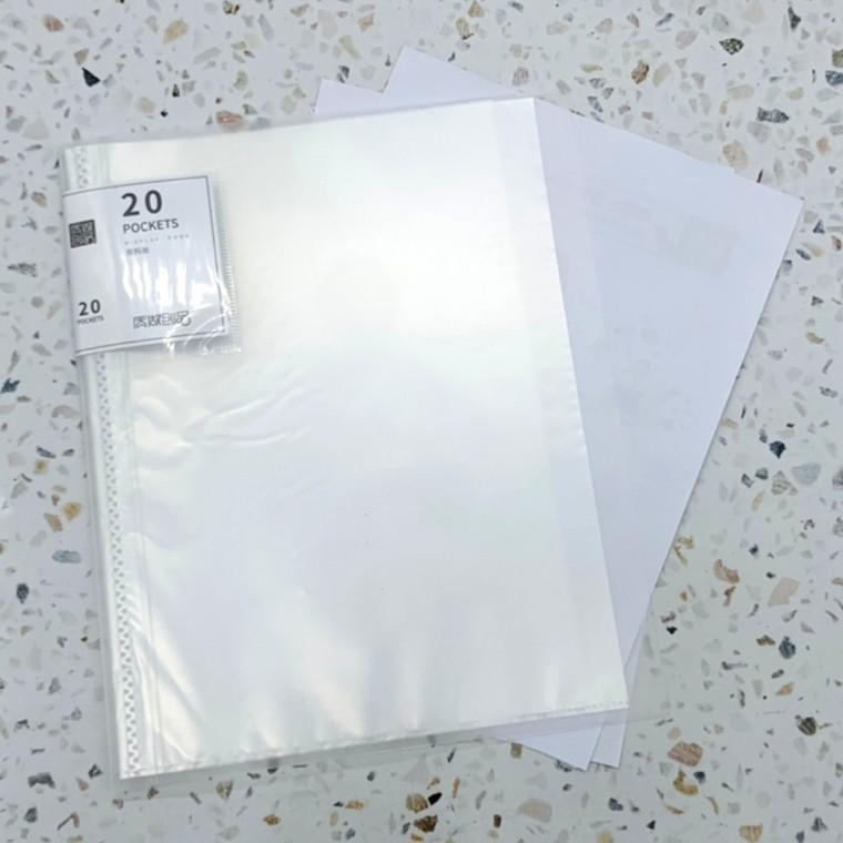 A4 파일철 클리어파일 20매