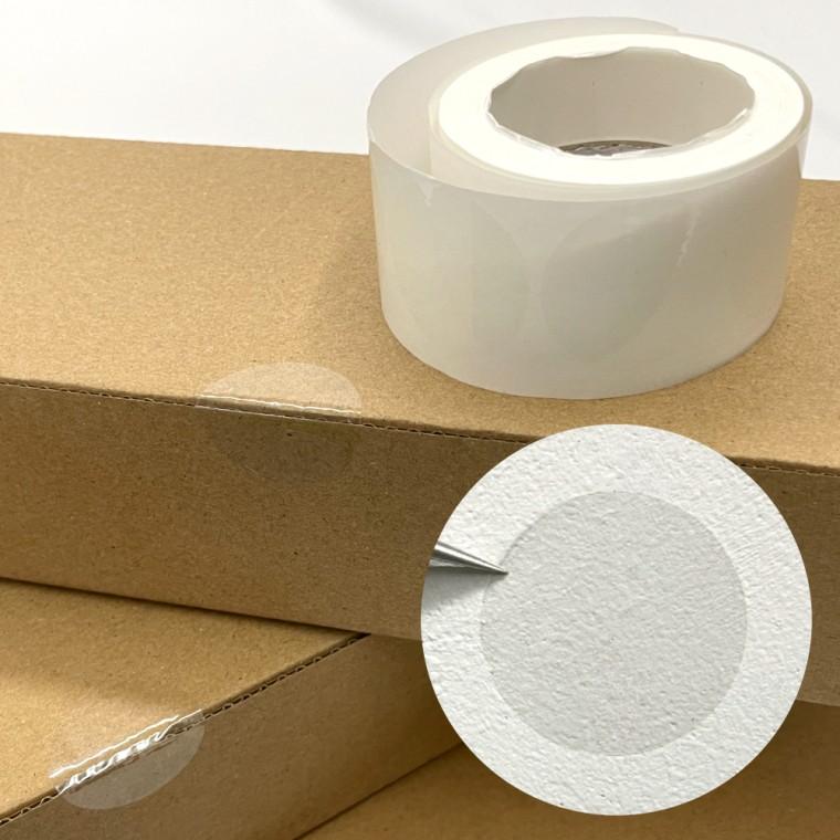 포장용 원형 투명 봉인스티커 30mm