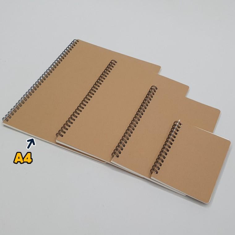 크라프트 무지 스프링 무선노트 A4
