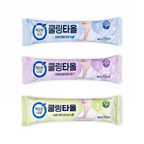 LND (당일출고) 깨끗한나라 쿨링타올 롤타입 개운하게 일회용 쿨타올 72cm 등산 골프 러닝