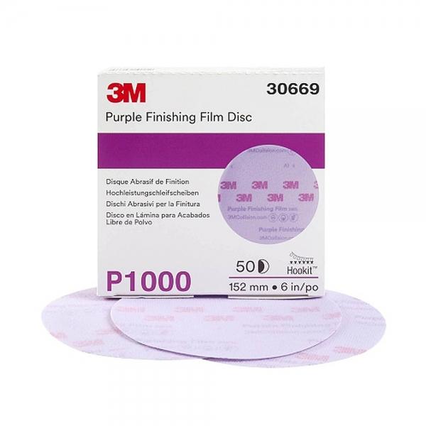 3M 260L P1000 퍼플 피니싱 필름디스크 152mm 50매