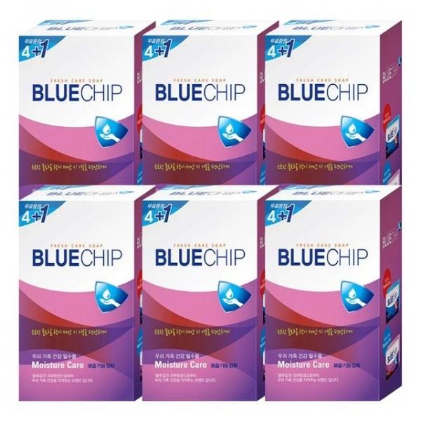 애경 블루칩 모이스처케어 비누(100g X 5개입) X 6개