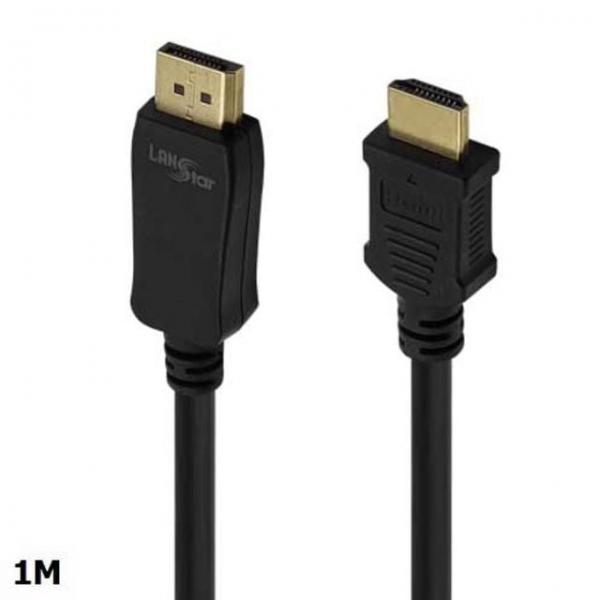 DPv1.2 입력 to HDMI 출력 컨버터 케이블 1M